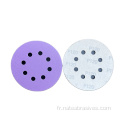 Papier de ponçage en céramique violet 6 pouces disques abrasifs